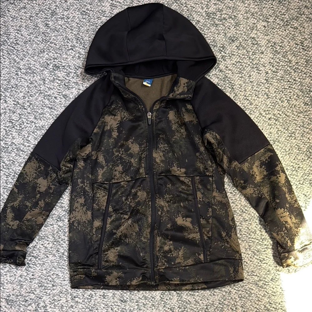 Like New Boys‎ Old Navy Techie Fleece Camo Zip Hoodie